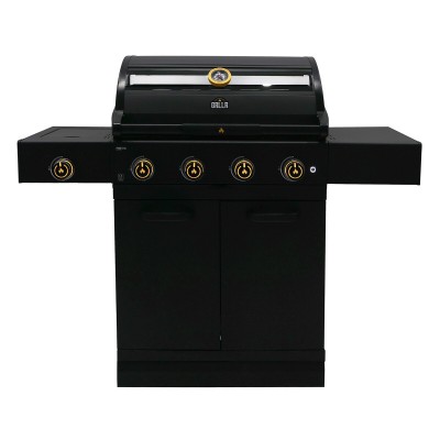 Barbecue a Gas GRLLR Prime G4S BBQ 4 Fuochi con Bruciatore Laterale