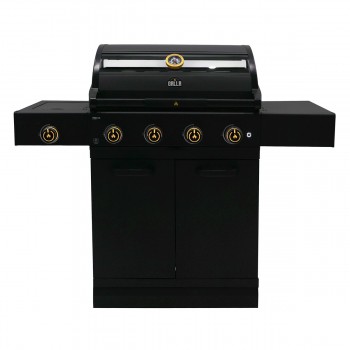 Barbecue a Gas GRLLR Prime G4S BBQ 4 Fuochi con Bruciatore Laterale