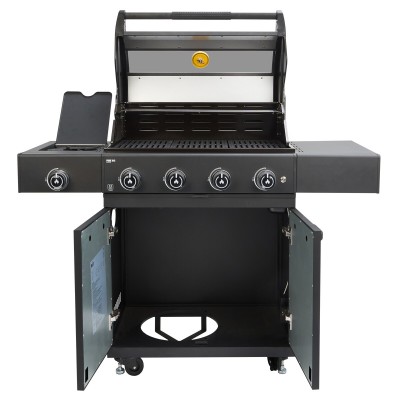 Barbecue a Gas GRLLR Prime G4S BBQ 4 Fuochi con Bruciatore Laterale