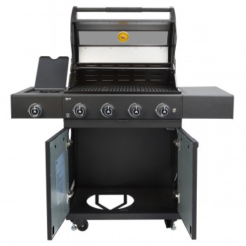 Barbecue a Gas GRLLR Prime G4S BBQ 4 Fuochi con Bruciatore Laterale