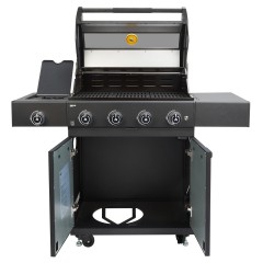 Barbecue a Gas GRLLR Prime G4S BBQ 4 Fuochi con Bruciatore Laterale