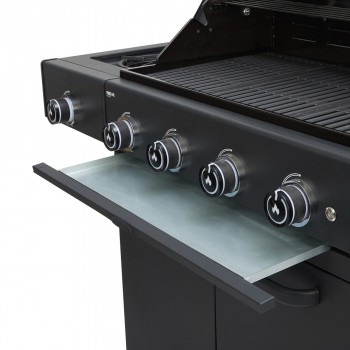Barbecue a Gas GRLLR Prime G4S BBQ 4 Fuochi con Bruciatore Laterale