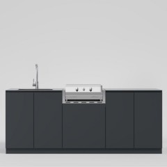 Cucina da Esterno Completa Monoblocco 2 Fuochi a Gas