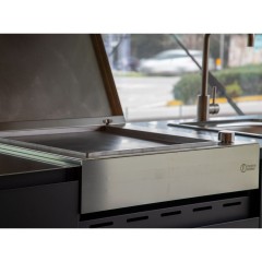 Cucina da Esterno Completa Plancha Elettrica e Lavello