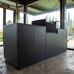 Cucina da Esterno Completa Barbecue a Carbone e Lavello