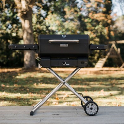 Barbecue e Affumicatore a Carbone Portatile con Carrello
