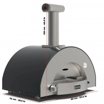 Forno Pizza a Gas Classico 2 Pizze Alfa Forni