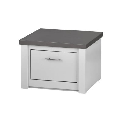 Modulo Kamado Alukitchen Bianco con Cassetto Grandpro
