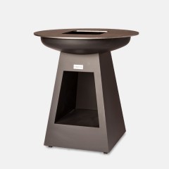 Barbecue a Legna Nero con Foro 100 cm