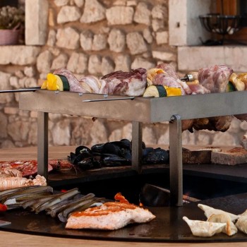 Griglia in Acciaio Spiedone per Barbecue OnFire