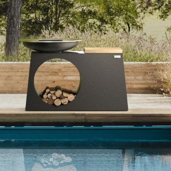 Isola di Cottura Nera per Barbecue