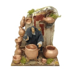 Stagnino Pastore per Presepe in Movimento 17x17 cm
