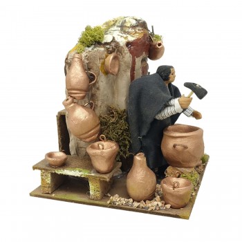 Stagnino Pastore per Presepe in Movimento 17x17 cm