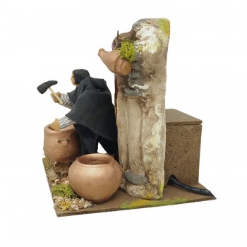 Stagnino Pastore per Presepe in Movimento 17x17 cm