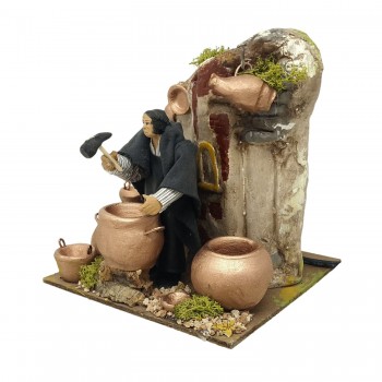 Stagnino Pastore per Presepe in Movimento 17x17 cm