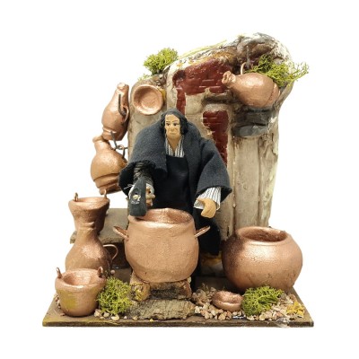 Stagnino Pastore per Presepe in Movimento 17x17 cm