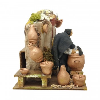 Stagnino Pastore per Presepe in Movimento 17x17 cm