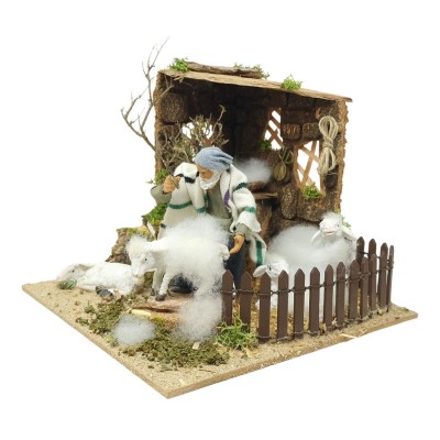 Il Tosatore per Presepe in Movimento 17x17 cm