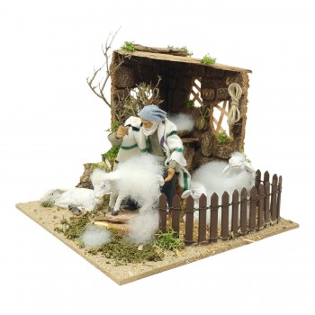 Il Tosatore per Presepe in Movimento 17x17 cm