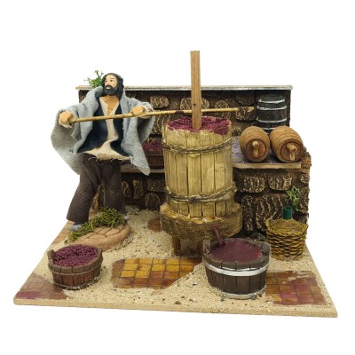 Il Palmento Scena in Movimento per Presepe 17x17 cm