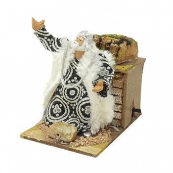Re Magi per Presepe in Movimento 14x9 cm