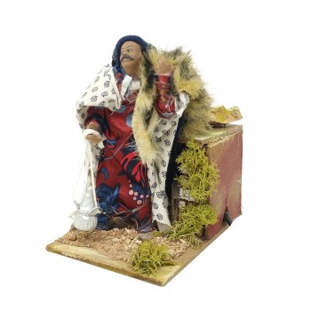 Re Magi per Presepe in Movimento 14x9 cm
