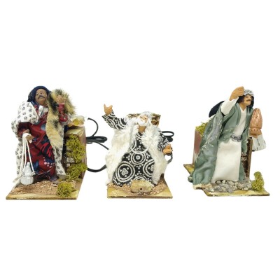 Re Magi per Presepe in Movimento 14x9 cm