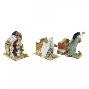 Re Magi per Presepe in Movimento 14x9 cm
