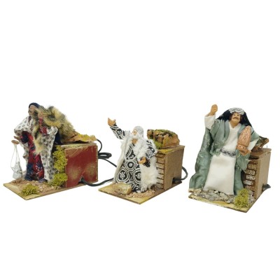 Re Magi per Presepe in Movimento 14x9 cm