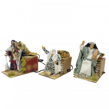 Re Magi per Presepe in Movimento 14x9 cm
