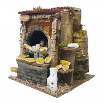 Il Panificio Pastore per Presepe in Movimento 17x17 cm