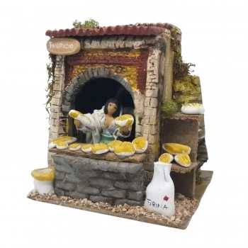 Il Panificio Pastore per Presepe in Movimento 17x17 cm