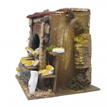 Il Panificio Pastore per Presepe in Movimento 17x17 cm
