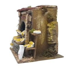 Il Panificio Pastore per Presepe in Movimento 17x17 cm