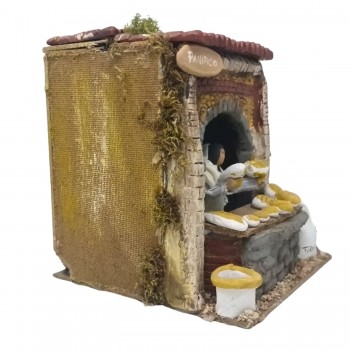 Il Panificio Pastore per Presepe in Movimento 17x17 cm