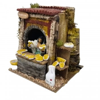 Il Panificio Pastore per Presepe in Movimento 17x17 cm