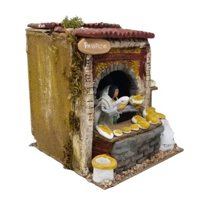 Il Panificio Pastore per Presepe in Movimento 17x17 cm
