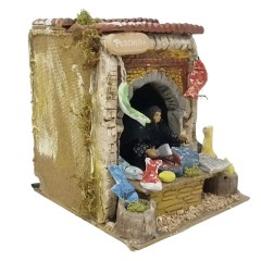 Il Pescivendolo Pastore per Presepe in Movimento 17x17 cm