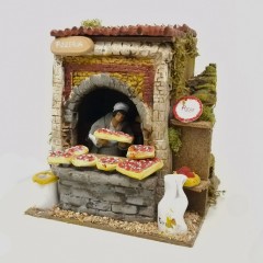 Il Pizzaiolo Pastore per Presepe in Movimento 17x17 cm