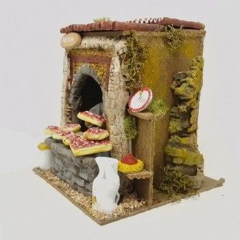 Il Pizzaiolo Pastore per Presepe in Movimento 17x17 cm