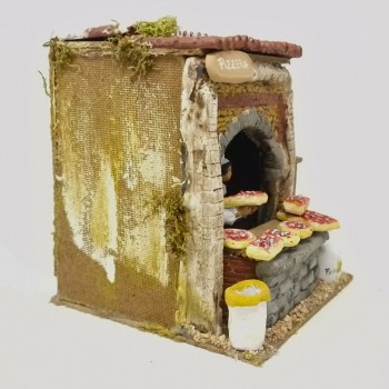 Il Pizzaiolo Pastore per Presepe in Movimento 17x17 cm