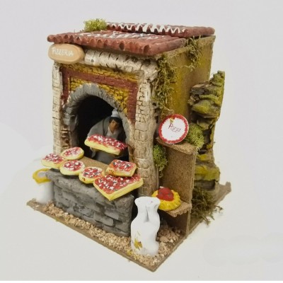 Il Pizzaiolo Pastore per Presepe in Movimento 17x17 cm