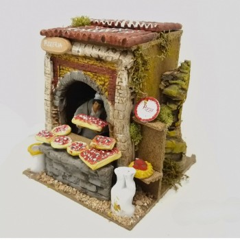 Il Pizzaiolo Pastore per Presepe in Movimento 17x17 cm