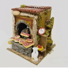 Il Pizzaiolo Pastore per Presepe in Movimento 17x17 cm