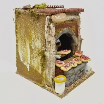 Il Pizzaiolo Pastore per Presepe in Movimento 17x17 cm