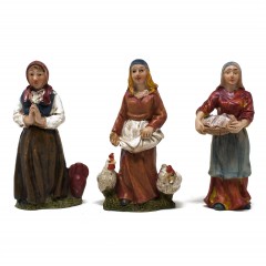 Pastori in resina da 10 cm per Presepe Set 15 pezzi - 79118