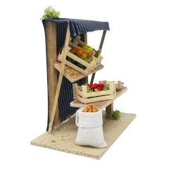 Banchetto Frutta Miniatura per Presepe