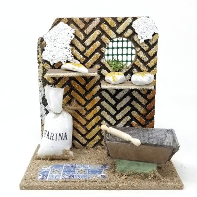 Scena Presepe Panificio 14x9 cm