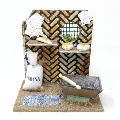 Scena Presepe Panificio 14x9 cm