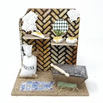 Scena Presepe Panificio 14x9 cm